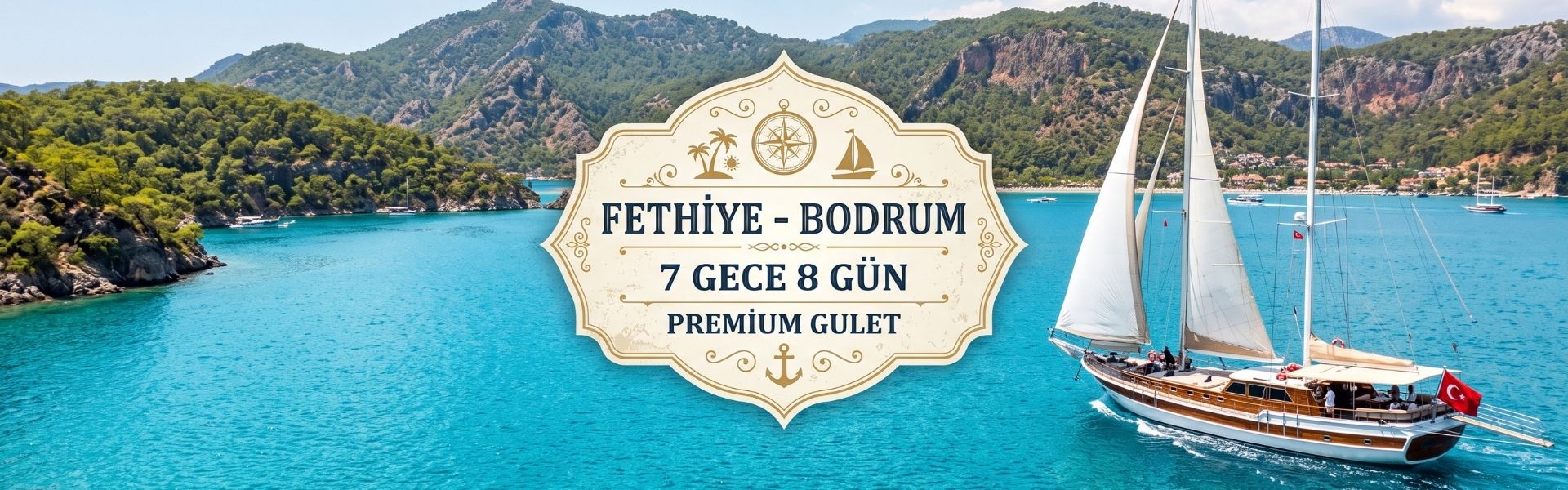 Fethiye - Bodrum Mavi Tur | 7 Gece 8 Gün Premium Gulet