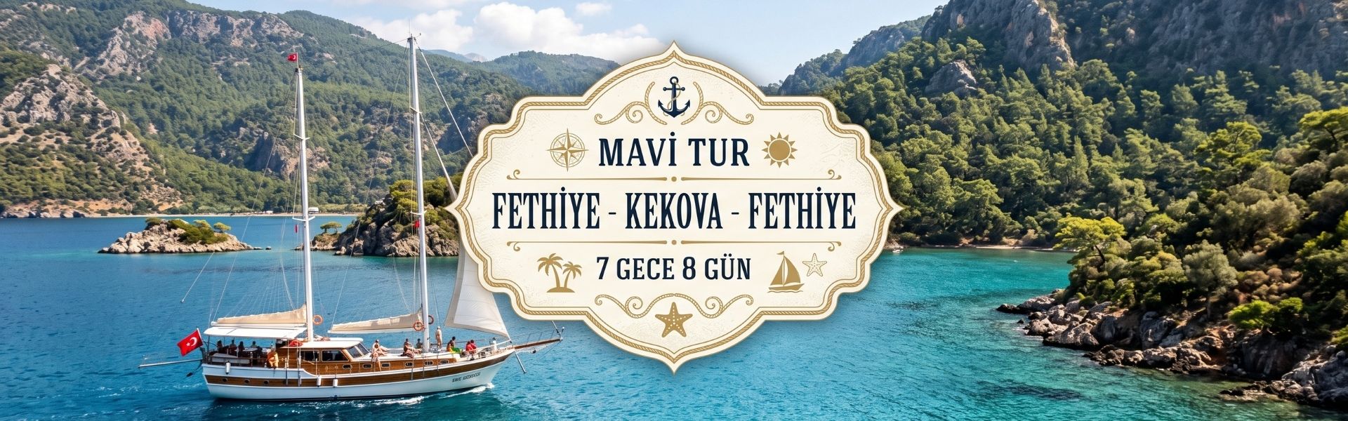 Fethiye - Kekova - Fethiye Mavi Tur | 7 Gece 8 Gün | Kaya Yachting