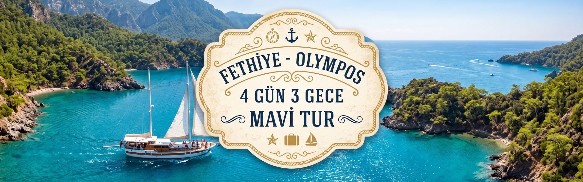 Fethiye - Olympos Mavi Tur | 4 Gün 3 Gece | Kaya Yachting