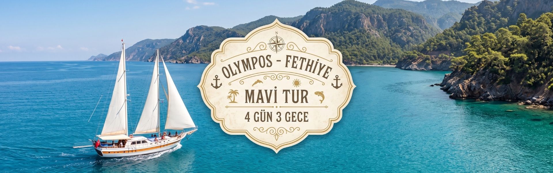 Olympos - Fethiye Mavi Tur | 4 Gün 3 Gece | Kaya Yachting